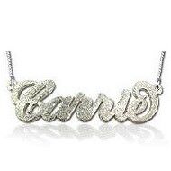 Personalised nameplate necklaces from BOWtique