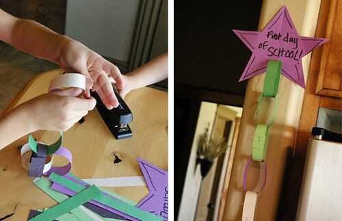 First day of school countdown chain First day of school countdown chain+