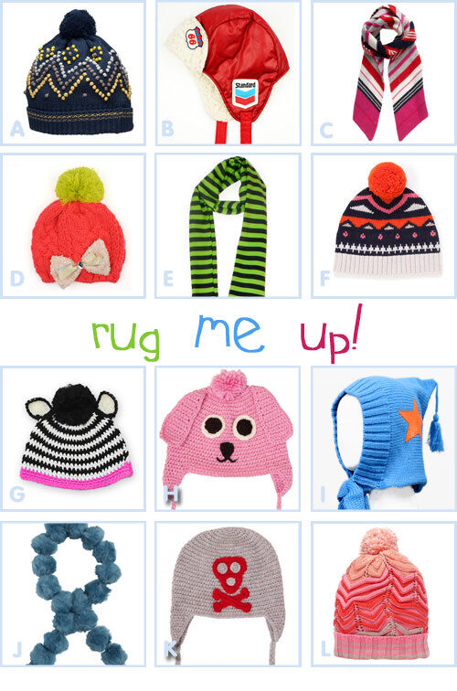 funky hats and scarves