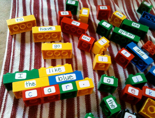Duplo word game / sentence builder Duplo word game / sentence builder