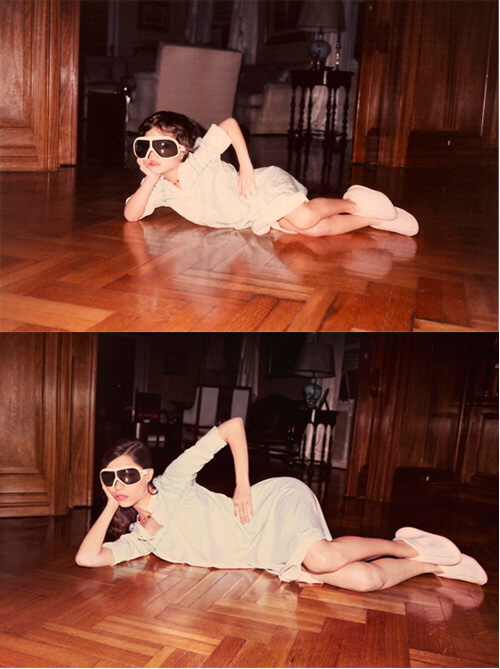 Re-created family photos: then and now Re-created family photos: then and now