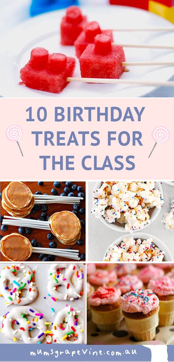 Class Birthday Treat Ideas