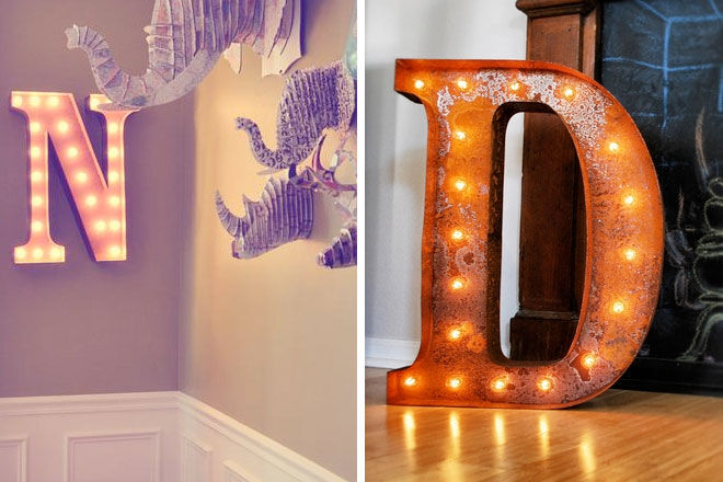 Vintage marquee lights