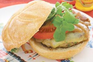 Chickpea cheeseburger reciep