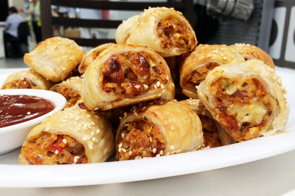 Vegetarian sausage rolls