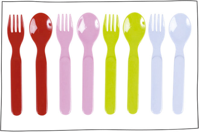 kids fork and spoon