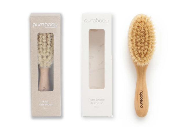 pure baby hair brush