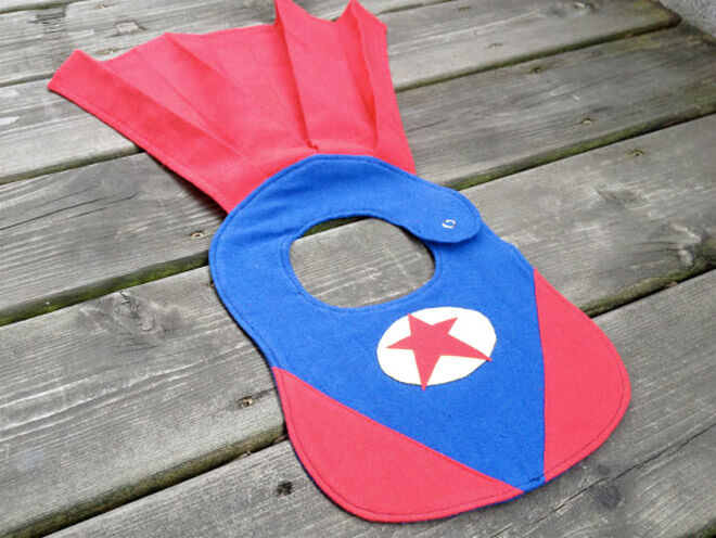 superhero baby bibs