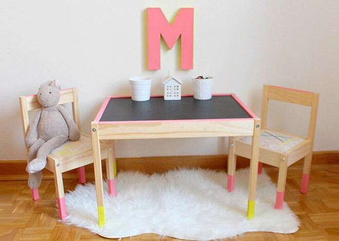 children's table with paper roll ikea