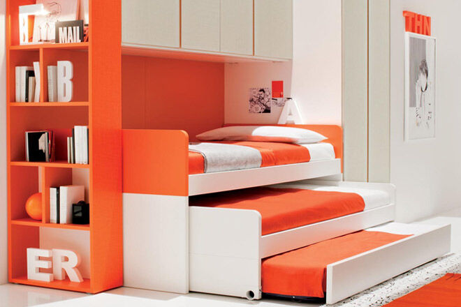 triple bed for kids