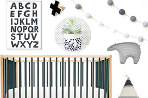 Monochrome nursery design | Mum's Grapevine