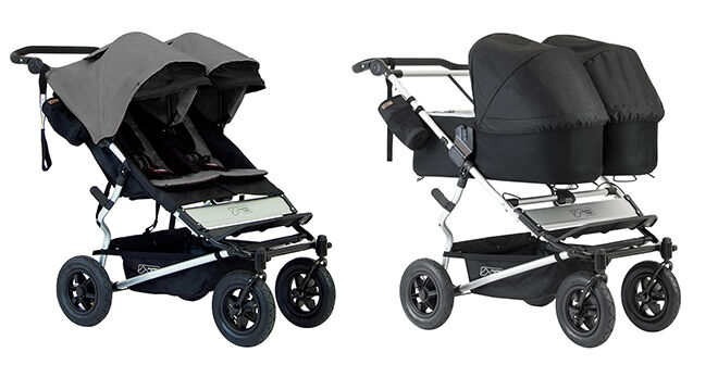 twin prams side by side