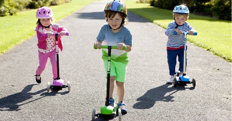 kids carry on with scooter