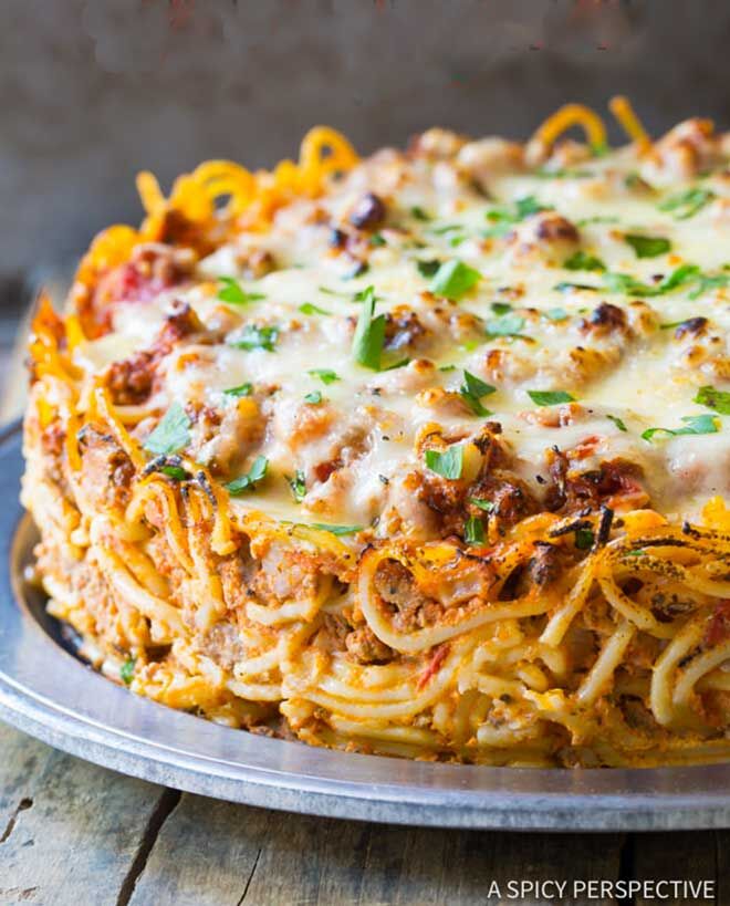 Torta di spaghetti al forno