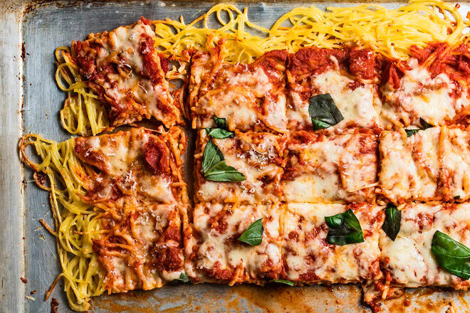 spagetti pizza recept