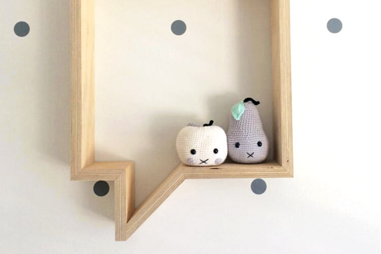 Mr Shelfie Designs speech bubble shelf