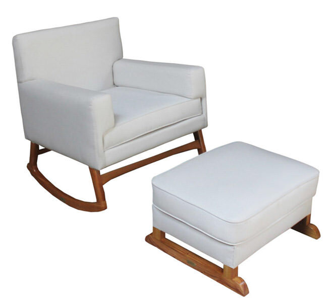 Rock your baby to sleep in the Positano Chair by Hobbe Mum's Grapevine