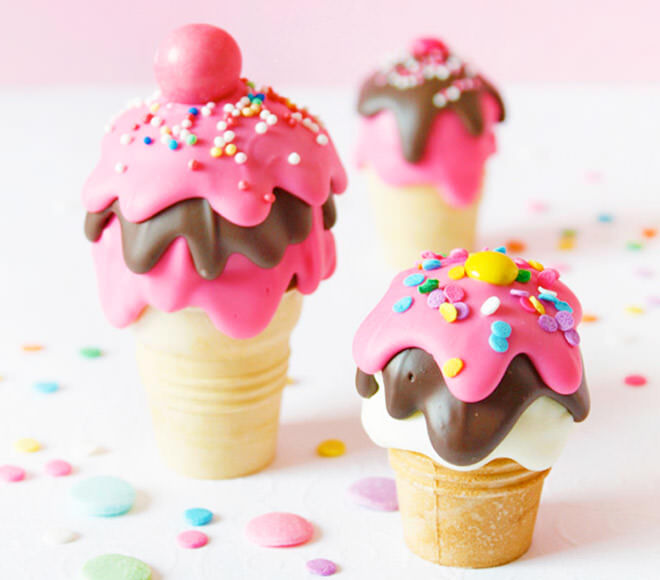 Cómo hacer una deliciosa y divertida fiesta de helados Ice Cream Cake Pops 