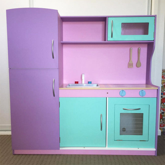 purple kids kitchen