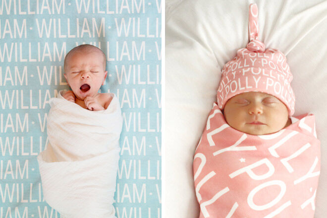 personalised baby wrap