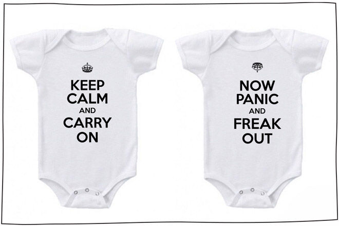funny twin onesies