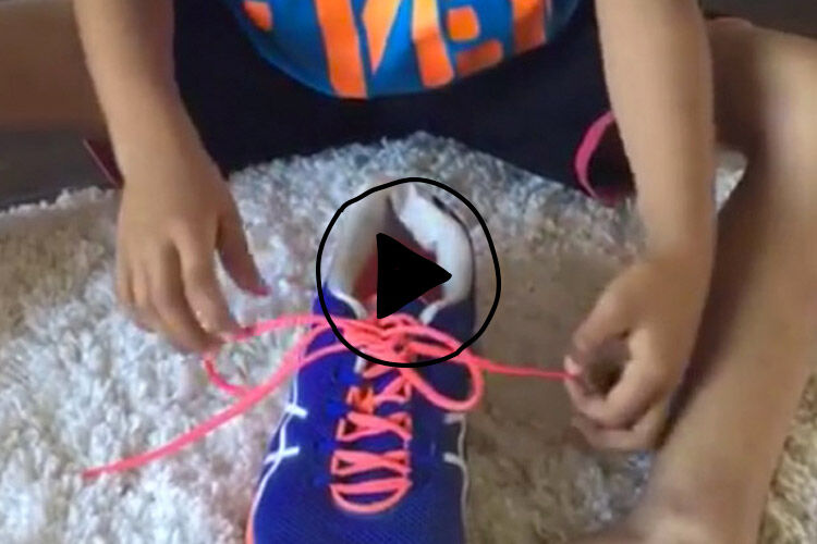 The 5yearold with a genius shoelacetying technique Mum's Grapevine
