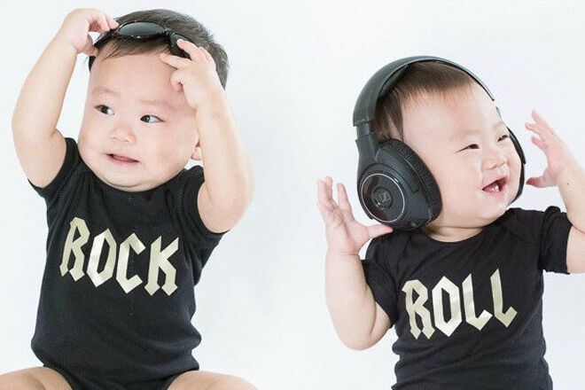 rock and roll baby onesies