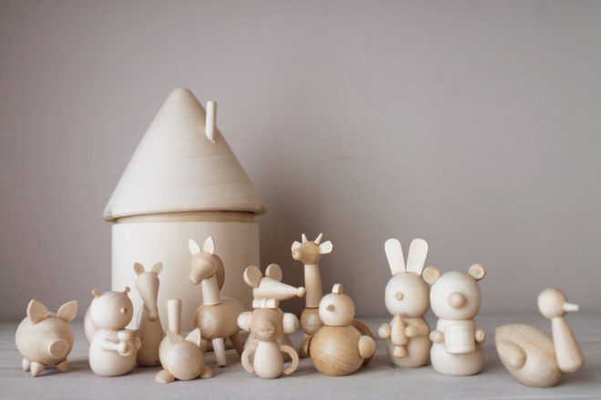 etsy wooden animals