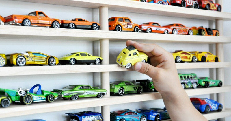 toy car wall storage