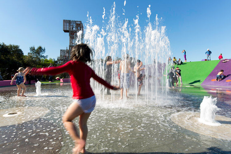 kids water play area