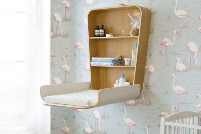 Charlie Crane Noga Change Table in White