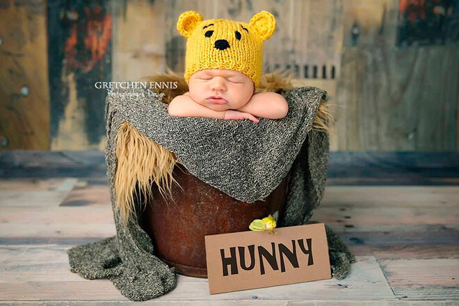 winnie the pooh baby hat