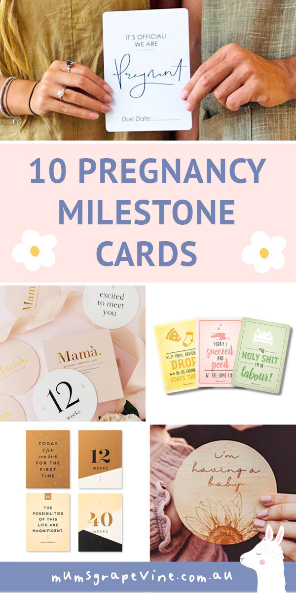 10 best pregnancy milestone cards for 2021 Mum's Grapevine
