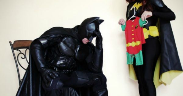 superhero birth announcement