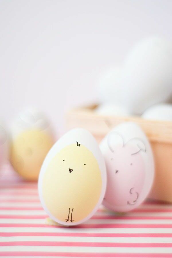 Little chicken and bunny eggs