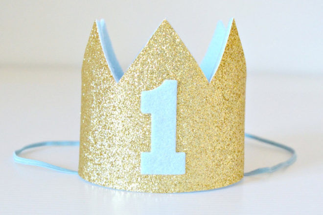 first birthday prince crown