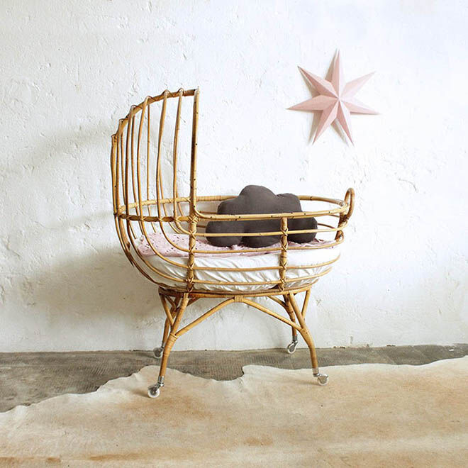 The Rattan Collective rattan bassinets Mokha