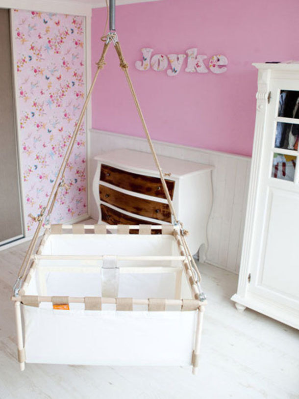 Hussh organic hanging cradle for babies Mum's Grapevine