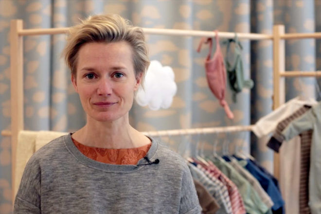 Danish Vigga renting baby clothes