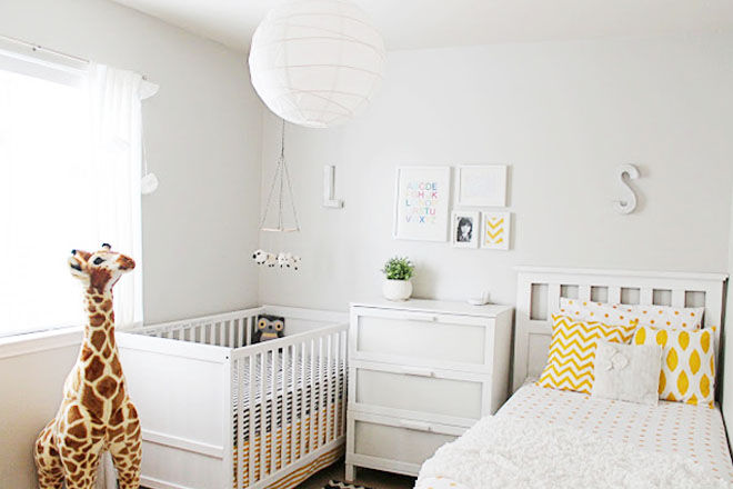 bedroom and baby room