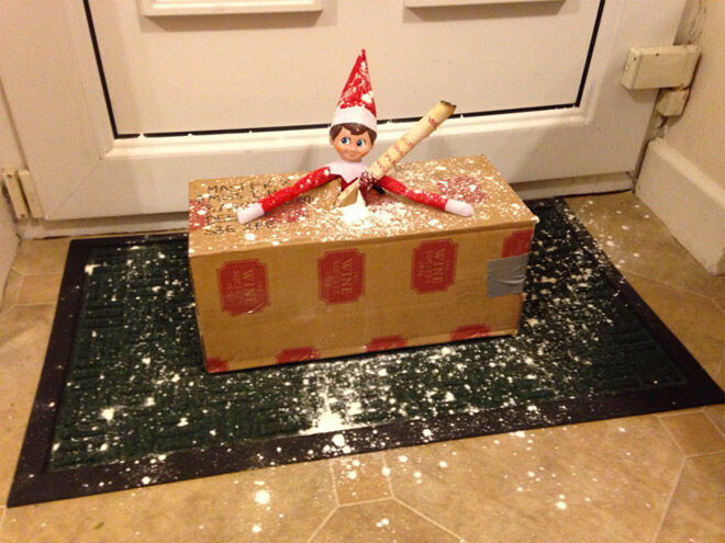 Zwariowana kuponowa pani elf dostarczony w pudełku