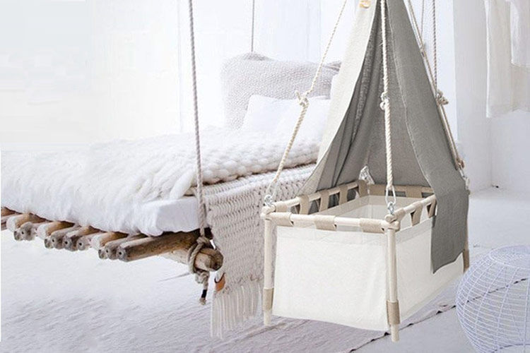 twin hanging cradle