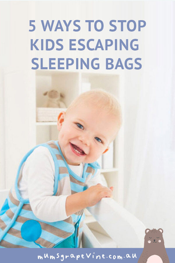 baby unzipping sleeping bag