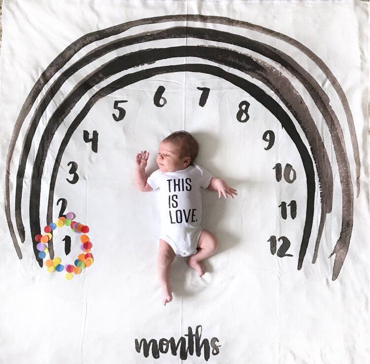 personalised baby milestone blanket australia