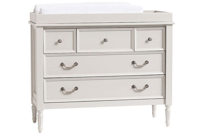 pottery barn changing table topper