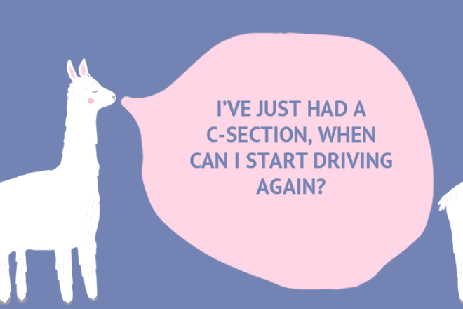 Can I drive after a c-section