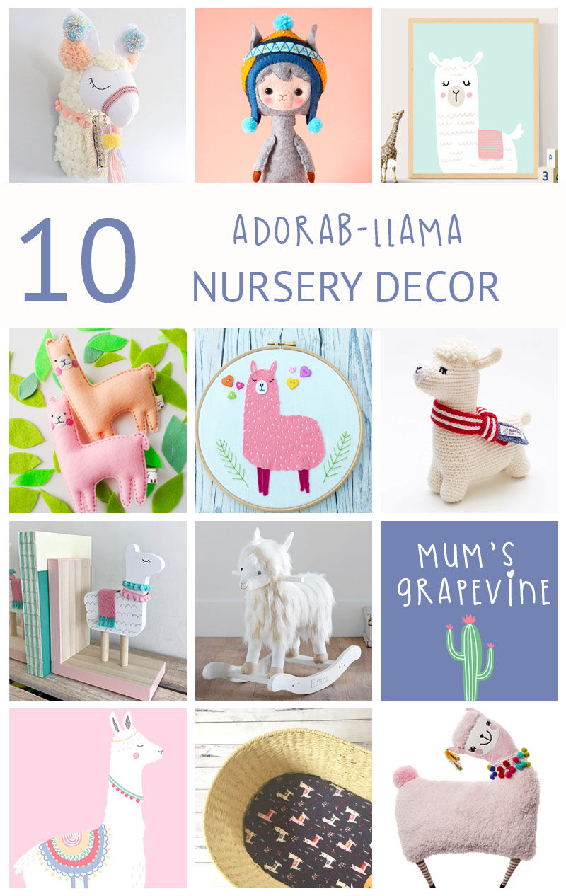 llama nursery decor