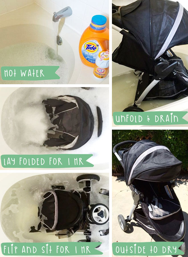 stroller cleaning