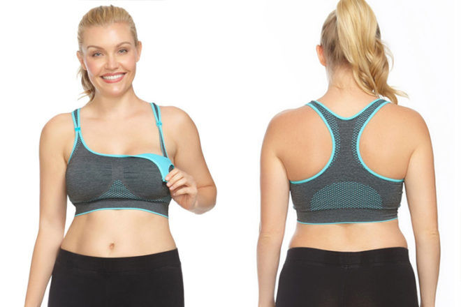 breastfeeding sports bra