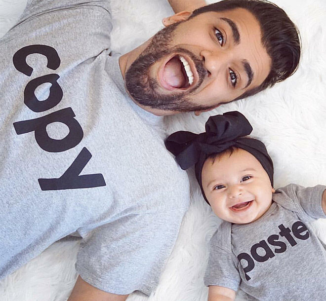 matching dad and baby outfits